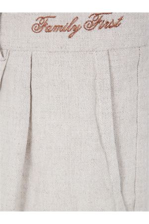 Sesame beige linen shorts FAMILY FIRST | PSS2501WHITE